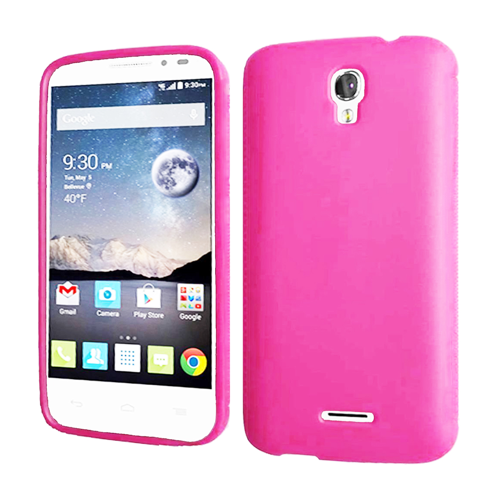 Alcatel ONE Touch Pop Astro 5042T TPU Gel Soft Case (Hot Pink)